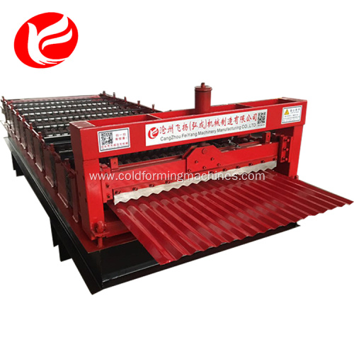 Roof corrugated cold color steel roll forming machine